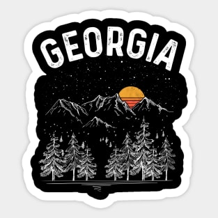 Vintage Retro Georgia State Sticker